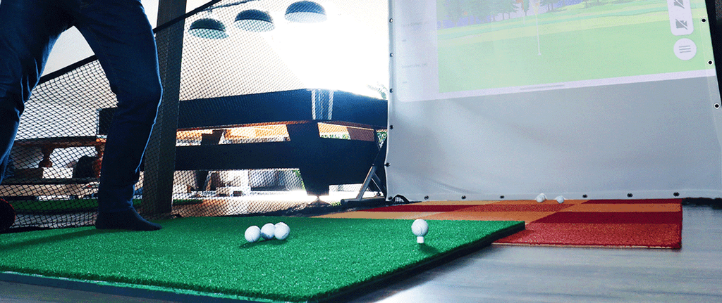 Golf zuhause trainieren mit dem GNZV2 Golfsimulator